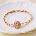 Xuping Jewelry Gemstone Rose Gold Color Bracelet